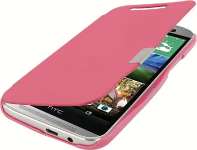 Produktbild von Handyhülle Tasche für HTC One M8 / M8s pink gebürstet