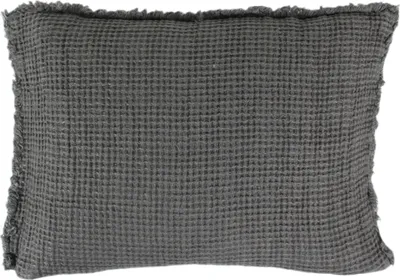 Produktbild von Zoeppritz Leinen-Kissenhülle Honeybee Farbe charcoral Größe 40x60