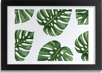 Produktbild von Bild 30x20 MDF-Rahmen, Wandkunst monstera