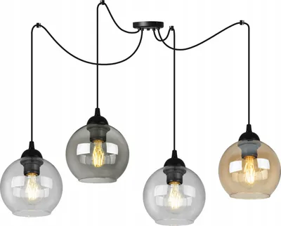 Image de Élégante Suspension Avec Abat-Jour En Verre