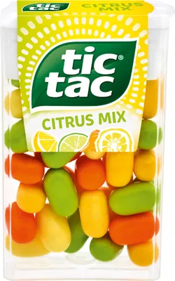 Immagine prodotto di tic tac Citrus Mix Yuzu Mandarino Limone e Limone Lime18g