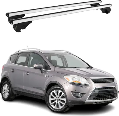 Immagine prodotto di Barre portatutto trasversali per Ford Kuga I 2008-2012 Alluminio Argento
