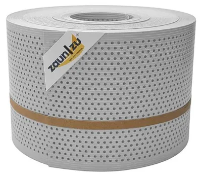 Produktbild von Doppelstabzaun Sichtschutz zaun|zu RILLE GELOCHT mit 20% Muster PP Streifen Lichtgrau 50m