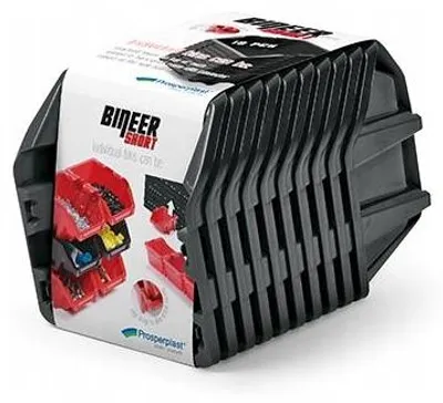 Produktbild von Prosperplast Bineer Short NPNS10S Stapelbehälter Schwarz