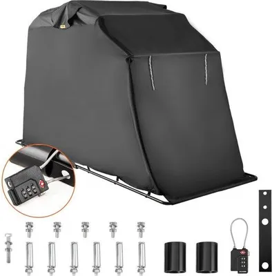 Image de Housse imperméable pour moto, noire, 270 x 105 x 160 cm
