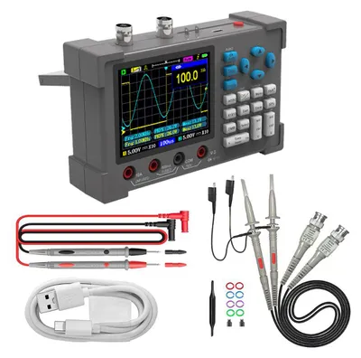 Obrázek produktu pro digitální osciloskop 3 v 1 3,2palcový IPS displej 250MSa/s vzorkovací frekvence Multimetr Osciloskop