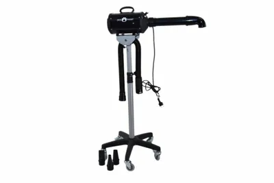 Produktbild von 157 Standhaartrockner mit Wasserfunktion - Dogophant DP04 Schwarz 2400 Watt - Ständer mit Düse - Hundehaartrockner für Hundesalons - Für Hunde/Welpen