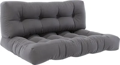 Produktbild von Vicco Palettenkissen Set Flocken, 120 x 80 cm 2 Teile, Grau