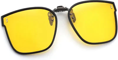 Immagine prodotto di INF Occhiali da sole a clip neri per la visione notturna con custodia