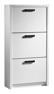 Produktbild von Schuhkipper - Weiß matt - B 64 cm - 3 Klappen