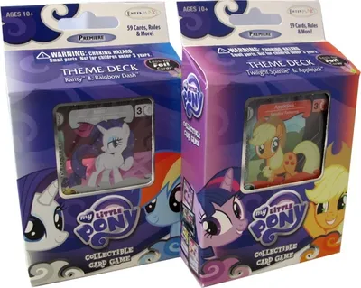 Produktbild von My little Pony Premiere Theme Deck Set: Rarity & Rainbow Dash & Twilight Sparkle & Applejack