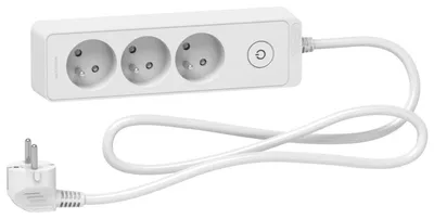 Produktbild von Odace 3-fach-Steckdosen-Verlängerungskabel mit Stecker, 1,5 m, weiß, ST9331W
