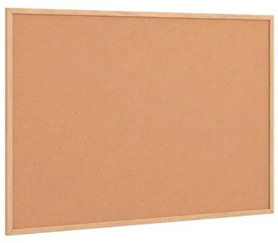 Produktbild von vidaXL Korktafel mit Rahmen aus massivem Kiefernholz 80 x 55 cm