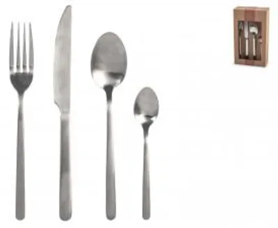 Immagine prodotto di H&H Servizio Posate 24 Pezzi Satinee In Acciaio Inox