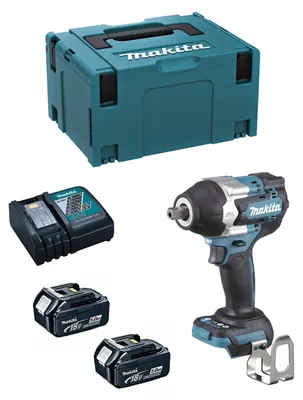 Imagen del producto de Llave de Impacto MAKITA DTW701RTJ (2 x 5,0 Ah + DC18RC + MAKPAC 3)