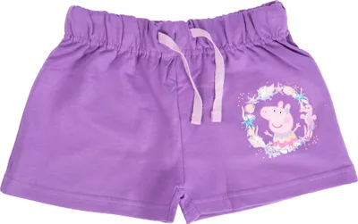 Produktbild von Peppa Wutz Shorts für Mädchen - You, me & the sea Kinder kurze Hose Hotpants Lila 122-128