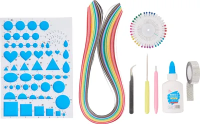 Produktbild von VBS Quilling-Set Starter-Set mit umfangreichem Zubehör für kreatives Basteln
