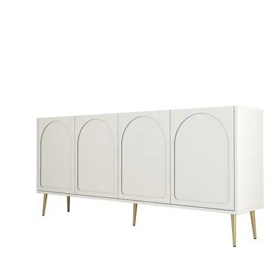 Image de Skye Decor, Lyon 80 - Crème, Or, Meubles de salon, Crème, 180 x 80 x 35 cm