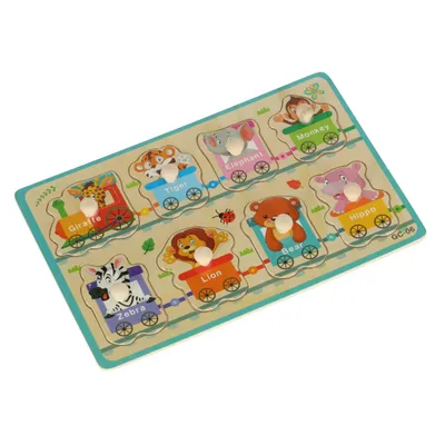 Obrázok produktu pre Drevené puzzle dopravné prostriedky vrtuľník