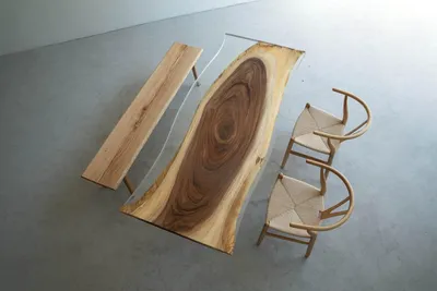 Obrázek produktu pro Jídelní stůl Sea Water River Real Wood River Table 220x90 Tabulky Epoxidová pryskyřice New