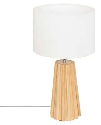 Produktbild von Nachttischlampe ADONA mit Holzfuß, H. 53 cm