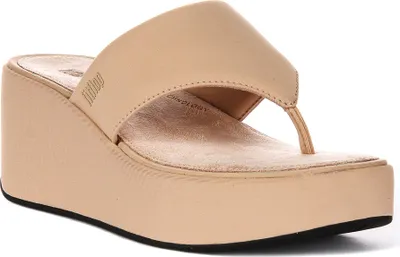 Produktbild von Fitflop Plateausandaletten in Beige für Damen – 8 UK - 42 EU - 10 US / Beige