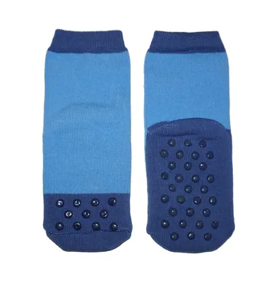 Produktbild von Kinder ABS-Socken aus Baumwolle Kleine Wunder Mittelblau Größe 18-19