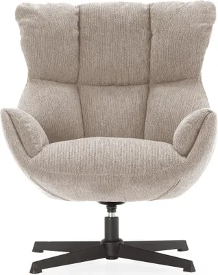 Imagen del producto de Calicosy - Sillón de tela acolchado con patas de metal  H89 cm - ODETTE