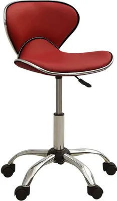 Image de Tabouret de salon et spa Rouge bordeaux Similicuir