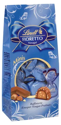 Produktbild von Fioretto Minis Beutel zartem Nougat knackigen Haselnuss Stückchen 115g