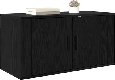 Obrázok produktu pre Nástenná skriňa pre TV Nástenný Čierny dub 80 x 34.5 x 40 cm