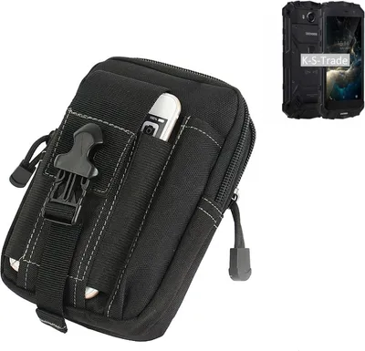 Produktbild von K-S-Trade Gürtel Tasche kompatibel mit Doogee S60 Lite Gürtel-Tasche Holster Schutz-Hülle Handy Hülle Smartphone outdoor Handy-Hülle schwarz