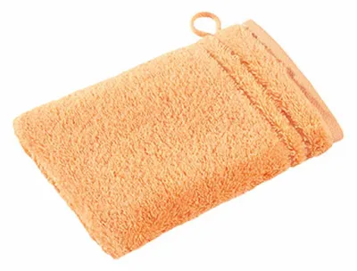 Produktbild von Vossen 116048 | Vienna Style Supersoft Waschhandschuh / 22 x 16 cm - Farbe: Apricot - Größe: 22 x 16 cm
