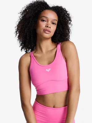 Produktbild von Roxy Heart Into It Attitude Sport-bh Rosa S Frau Rosa S