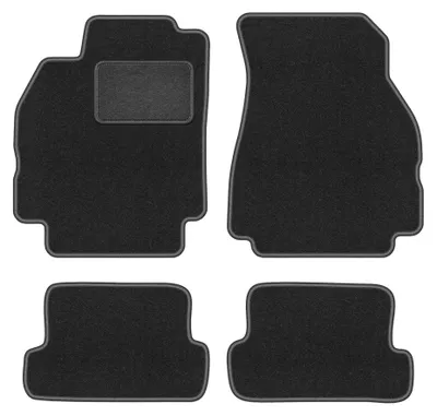 Produktbild von Velours-Fußmatten für Renault Megane II CC 2003-2010 (Coupé/Cabrio) – 4-tlg, Graphit, passgenau – Wielganizator LUX
