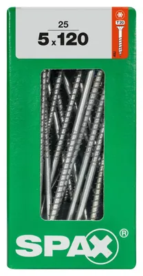 Produktbild von Spax Universalschrauben 5.0 x 120 mm TX 20 - 25 Stk.