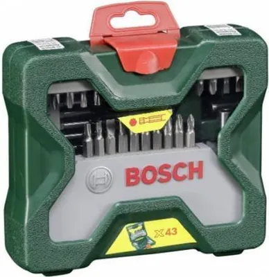 Immagine prodotto di Bosch X-Line - Set di cacciaviti e punte per trapano - 43 pezzi - torx, phillips, pozidriv, slot - 7 mm, 8 mm, 10 mm, 13 mm