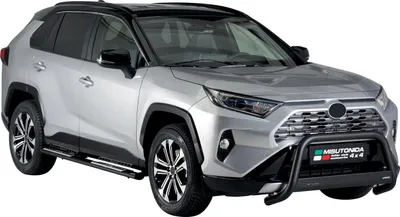 Obrázok produktu pre Oceľové bočné prahy pre Toyota RAV4 Hybrid 2019-2025 čierne