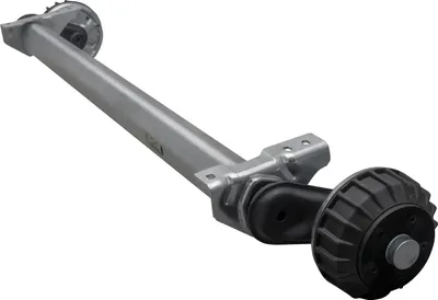 Produktbild von AL-KO COMPACT Achse gebremst 1500 kg Anhänger Autotransporter 1300 mm Auflage 1750 mm Spurmaß 5x112 Radanschluss langlebig verzinkt wartungsfrei