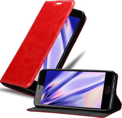 Immagine prodotto di Cadorabo custodia per ZTE Nubia M2 custodia protettiva in rosso custodia per cellulare cover chiusura magnetica