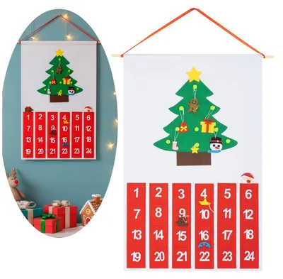 Productafbeelding van Adventskalender | 24 lades | Hout | Kerstboom