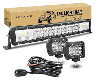 Zdjęcie produktu dla Reflektor LED roboczy 648W do samochodów 12V 24V offroad traktor