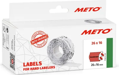 Produktbild von Meto Preisetiketten"" 26.0 x 16.0 mm