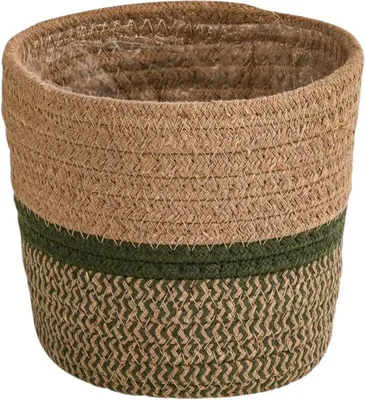 Immagine prodotto di Cestino in alghe marine - Dimensioni Ø 21-24cm - Intrecciato in alghe marine