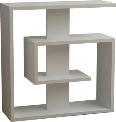 Image de Rumbia - Table basse, 55x20x57h cm blanc, porte-revues polyvalent