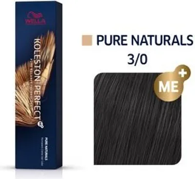 Immagine prodotto di Wella Professionals Koleston Perfect Me+ Pure Naturals Colore permanente professionale per capelli 3/0 60 ml