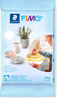 Produktbild von FIMO Air Basic Modelliermasse, 250 g, Weiß