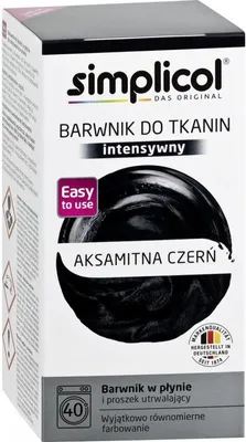 Produktbild von Simplicol Intensive Textilfarbe Samtschwarz 560 g