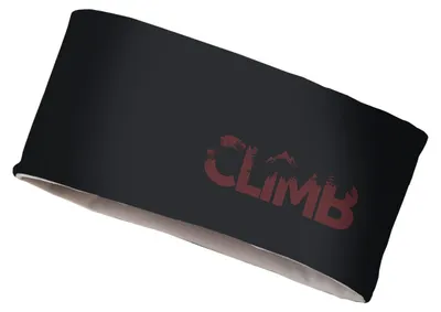 Produktbild von Stirnband Climb schwarz mit schnelltrocknendem Material und doppellagiger Konstruktion