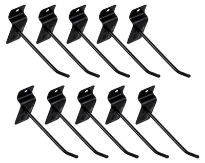 Produktbild von 10 cm Metall Lochwandhaken 10 Stück Edelstahl Regalhalterung für Supermarkt Displays und Werkzeugwände